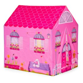 Tente pour enfants avec tunnel - maison rose