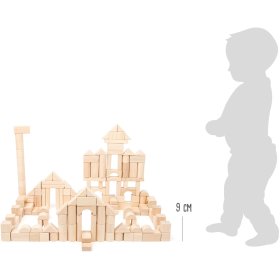 Small Foot Cubes en bois 200 pcs naturel, Small foot by Legler