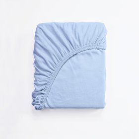 Drap de lit en coton 160x70 cm - bleu clair, Frotti