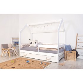 Lit cabane Lucky 160x80 - blanc