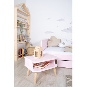 Table de chevet NELL - rose poudré, Ourbaby®