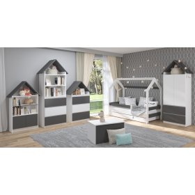 Commode Cabane Sofie - gris, BabyBoo