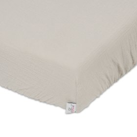 Drap mousseline 140x70 beige, Matex