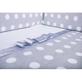 Linge de lit Gracie avec nœud 120x90 cm - gris, Gluck Baby