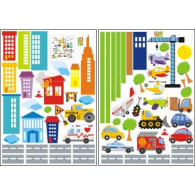 Stickers muraux VILLE, Mint Kitten