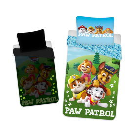 Linge de lit à effet lumineux Paw Patrol 140 x 200 cm + 70 x 90 cm, Sweet Home, Paw Patrol
