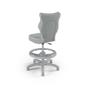 Chaise de bureau ergonomique pour enfant réglée à une hauteur de 119-142 cm - gris, ENTELO
