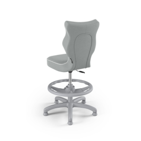 Chaise de bureau ergonomique pour enfant réglable en hauteur de 119 à 142 cm - gris