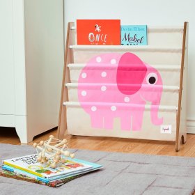 Présentoir livres 3 SPROUTS - Éléphant rose
