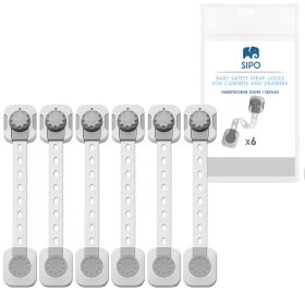 SIPO Serrure intelligente multifonctionnelle pour armoires et tiroirs - 6 pièces, Sipo