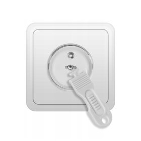 SIPO Housses de protection pour prises électriques, blanc - 12 pcs, Sipo