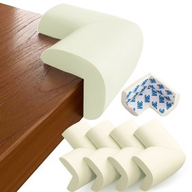 SIPO Mousse de protection pour coins de meubles, beige - 4 pcs, Sipo