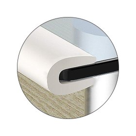 SIPO Protections d'angle en mousse pour surfaces vitrées, gris - 4 pcs, Sipo