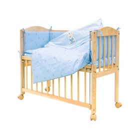 7dílná assortiment à lit bébé - Scarlett Baby - Brum Brum - bleu