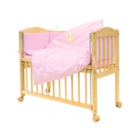 7dílná assortiment à lit bébé - Scarlett Baby - Brum Brum - rose