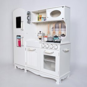 Cuisine blanche Bianca XXL avec accessoires, EVA TOYS