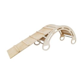 Toboggan Montessori en bois Lilas - naturel, LilaBaby