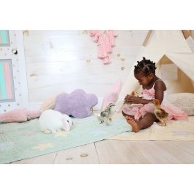 Tapis enfant avec étoiles Tricolor Stars - Soft Mint, Kidsconcept