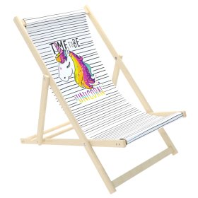 Chaise de plage enfant Licorne, Chill Outdoor