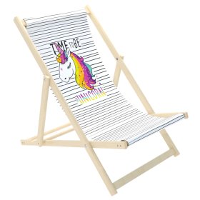 Chaise de plage enfant Licorne