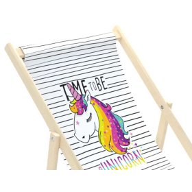 Chaise de plage enfant Licorne, Chill Outdoor