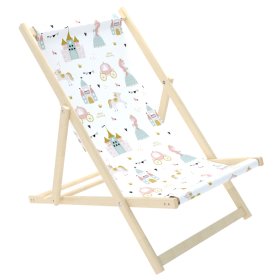 Chaise de plage enfant Princesse et château, Chill Outdoor