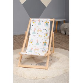 Chaise de plage enfant Princesse et château