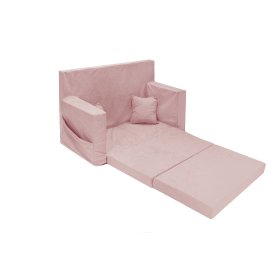 Canapé-lit enfant Classic - Rose poudré