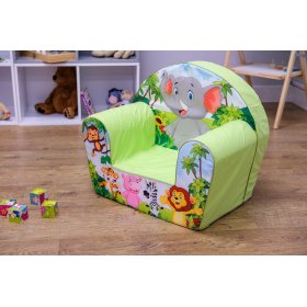 Chaise enfant Safari - vert, Delta-trade