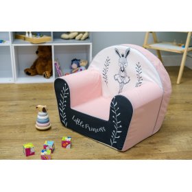 Chaise enfant Bunny Ballerine - blanc-rose, Delta-trade