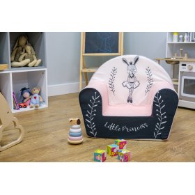 Chaise enfant Bunny Ballerine - blanc-rose