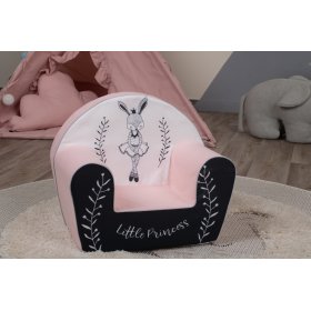 Chaise enfant Bunny Ballerine - blanc-rose