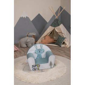 Chaise enfant Zajíc - gris-bleu-blanc