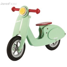 Pare-chocs en bois Janod Vespa menthe, JANOD