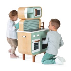 Cuisine enfant en bois Reverso 2 en 1 - double face