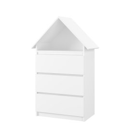 Commode maison Sofia - blanc, BabyBoo