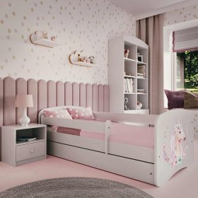 Lit enfant avec barrière - Licorne, All Meble