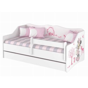 Lit enfant avec dossier - Minnie Mouse et animaux, BabyBoo, Minnie Mouse