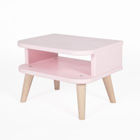 Table de chevet NELL - rose poudré, Ourbaby