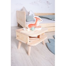 Table de chevet NELL - naturel, Ourbaby