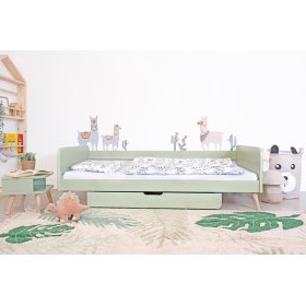 Lit de culture Nell 2 en 1 - vert pastel, Ourbaby®