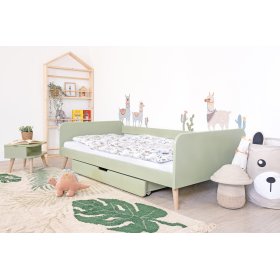 Lit extensible Nell 2 en 1 - vert pastel, Ourbaby