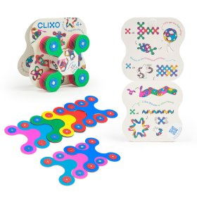 Kit magnétique flexible Clixo, 9 pcs - Mélange de couleurs