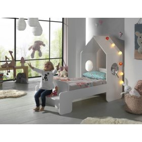 Lit maison Casami - blanc, VIPACK FURNITURE