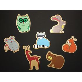 Animaux de la forêt aimants