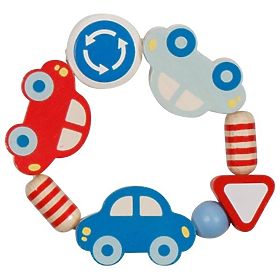 Anneau tactile en bois voiture, Goki