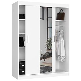 ARMOIRE COULISSANTE 150cm CLP BLANCHE