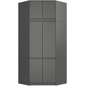 ARMOIRE D'ANGLE AVEC RALLONGE S100 GRIS GRAPHITE