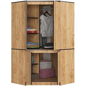 ARMOIRE D'ANGLE S100 4D CLP CHÊNE CRAFT