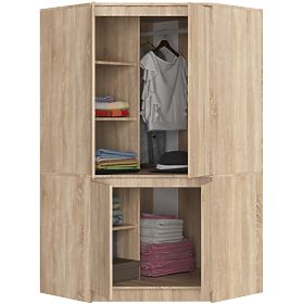 ARMOIRE D'ANGLE S100 4D CLP CHÊNE SONOMA